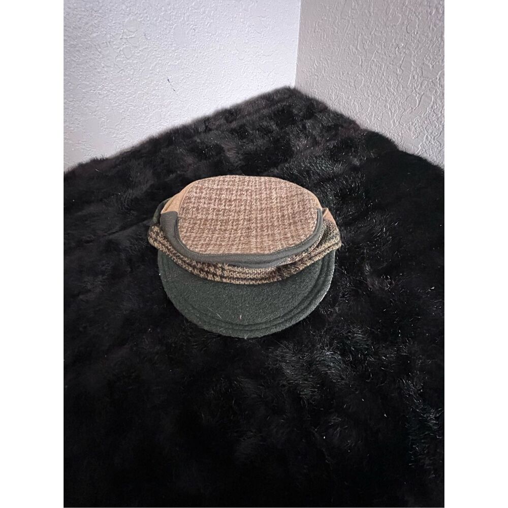 Baabaazuzu Cadet Cap Women's Tweed Wool Newsboy Hat Houndstooth OS